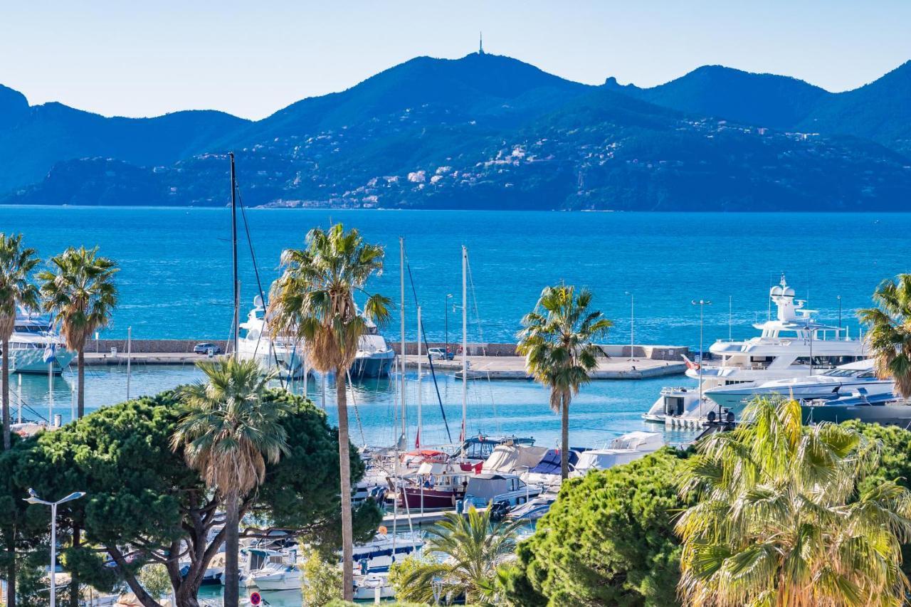 Palm Beach- Free Wifi- Parking- Sea View Apartment Cannes Bagian luar foto