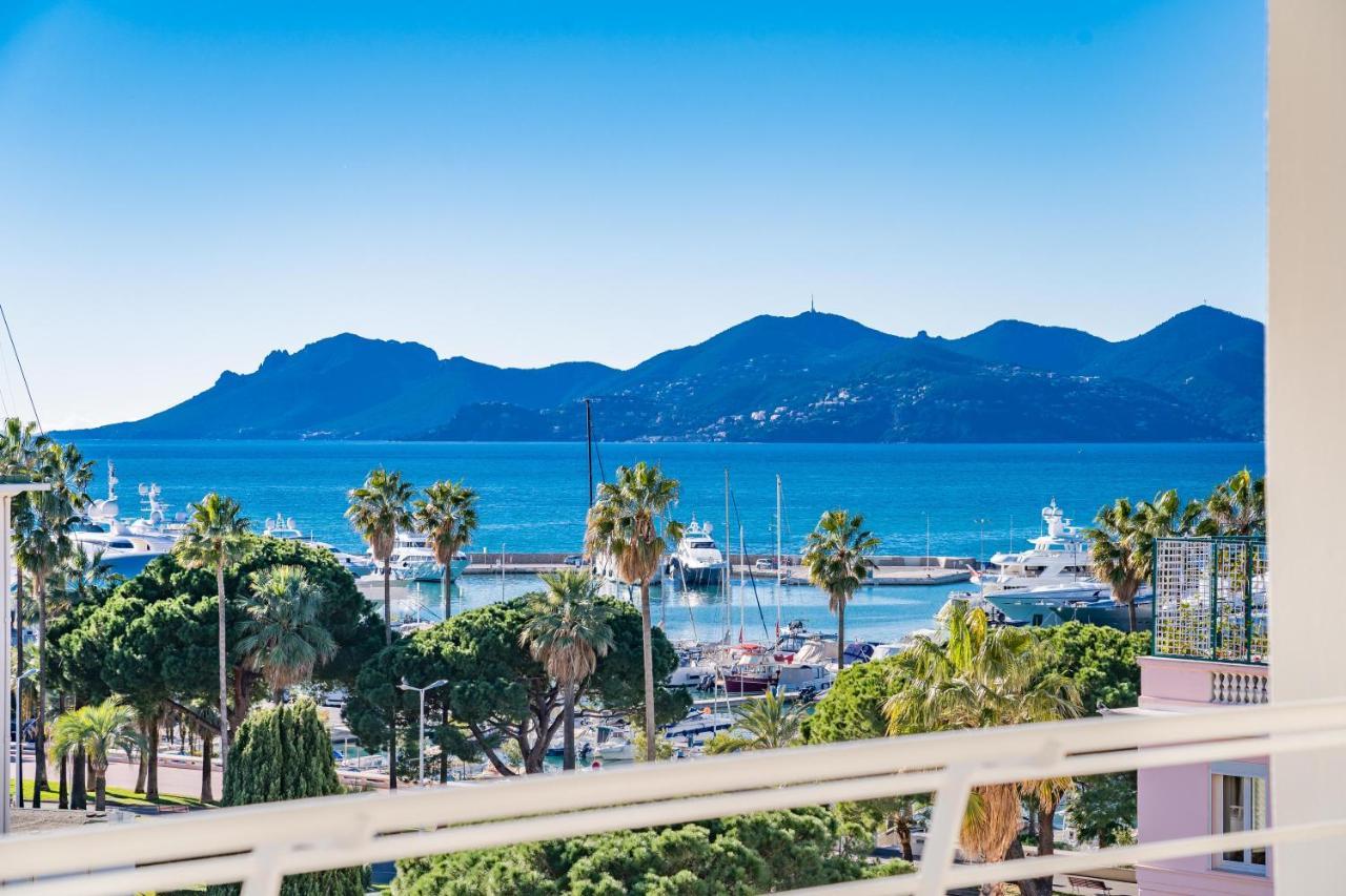 Palm Beach- Free Wifi- Parking- Sea View Apartment Cannes Bagian luar foto